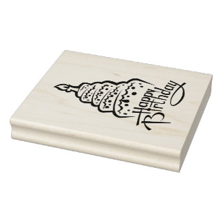 Happy Birthday Gummistempel