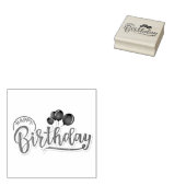 Happy Birthday Gummistempel (Stempel)