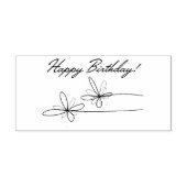 Happy Birthday Gummistempel (Prägung)