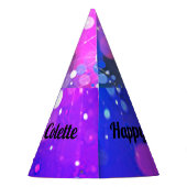 Happy Birthday Gymnastics Personalisiertes Party H Partyhütchen (Rückseite)