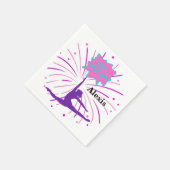 Happy Birthday Gymnastik Personalisiert Serviette (Ecke)