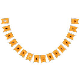 Happy Birthday Halloween-Party Bunting Banner
