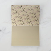 "Happy Birthday" Handgeschriebener Plum Moss Karte (Innenseite)