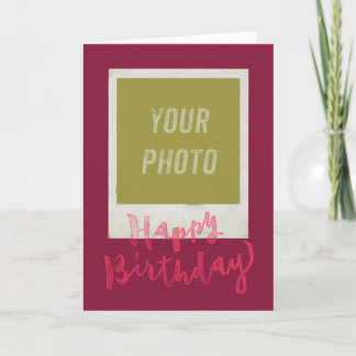 Happy Birthday - Handschrift Lettering Typografy D Karte