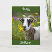 Happy Birthday Handsome Goat Karte (Vorderseite)