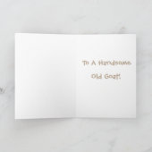 Happy Birthday Handsome Old Goat Karte (Innenseite)