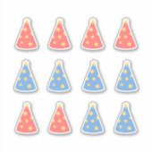 Happy Birthday Hat Celebration Journal Craft S Aufkleber (Vorderseite)