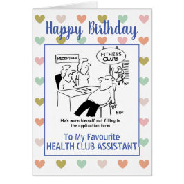 Happy Birthday Health Club Assistant