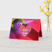 Happy Birthday Heart Karte (Gelbe Blume)