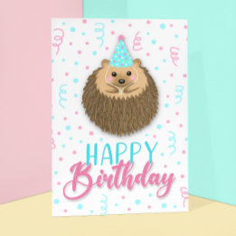 Happy Birthday Hedgie Karte