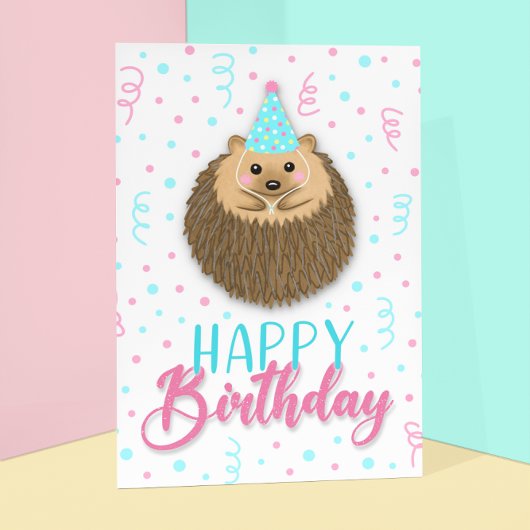 Happy Birthday Hedgie Karte