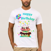 Happy Birthday Hemd T-Shirt (Vorderseite)