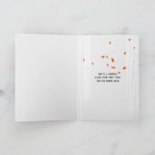 Happy Birthday Herbst Eiche im Fenster Karte (Innenseite)