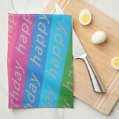 Happy Birthday Hintergrund Geschirrtuch (Viertel Falte)