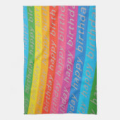 Happy Birthday Hintergrund Geschirrtuch (Vertikal)