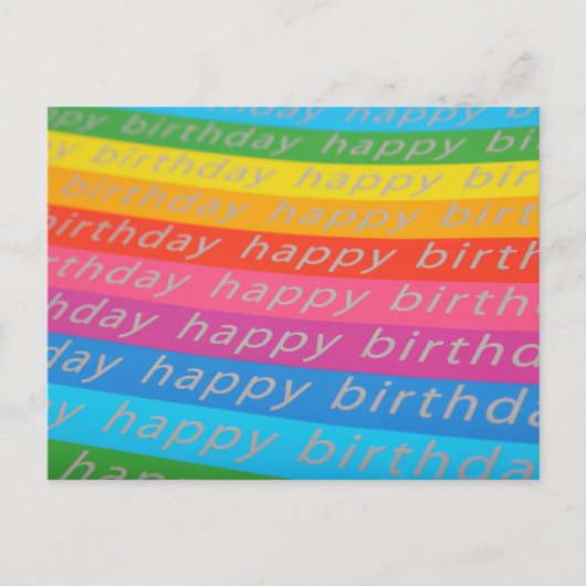 Happy Birthday Hintergrund Postkarte (Vorderseite)