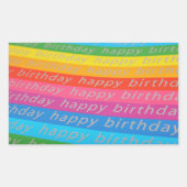 Happy Birthday Hintergrund Rechteckiger Aufkleber (Vorderseite)