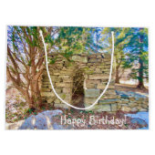 Happy Birthday History Buff Große Geschenktüte (Rückseite)