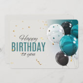 Happy Birthday Holiday Card Feiertagskarte (Vorne/Hinten)