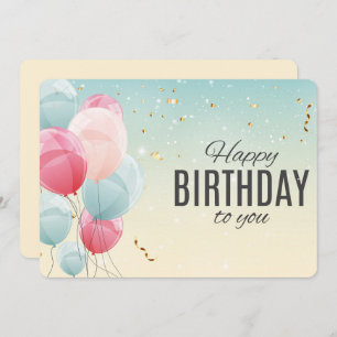 Happy Birthday Holiday Card Feiertagskarte