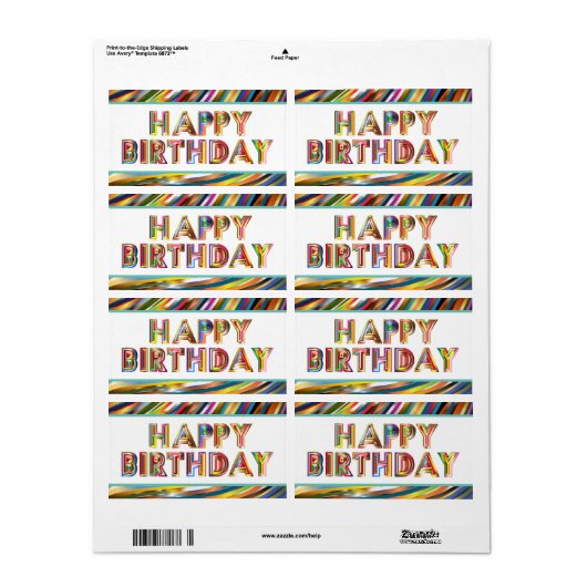 Happy Birthday Hologram (Vorne)