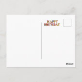 Happy Birthday Hologram Postkarte (Rückseite)