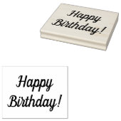 Happy Birthday Holzklotz Briefmarke Gummistempel (Stempel)