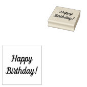 Happy Birthday Holzklotz Briefmarke Gummistempel (Stempel)