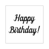Happy Birthday Holzklotz Briefmarke Gummistempel (Prägung)