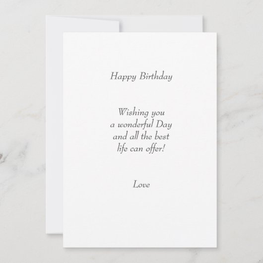 Happy Birthday Honey Liebe Herz Geburtstag (Rückseite)