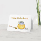 Happy Birthday Honey Pot Karte (Vorderseite)