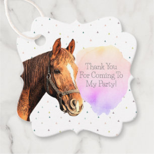 Happy Birthday Horse Back Reiten Hübsches Tier Kin Geschenkanhänger