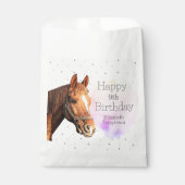 Happy Birthday Horse Back Reiten Hübsches Tier Kin Geschenktütchen (Vorderseite)