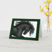 Happy Birthday Horse Card by Bihrle Karte (Gelbe Blume)