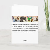 Happy Birthday Horse Customizable Card Karte (Rückseite)