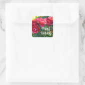 Happy Birthday Hot Cocoa Rose #3 Stickers (Tasche)