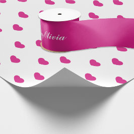 Happy Birthday Hot Pink Hinzufügen Text Satinband