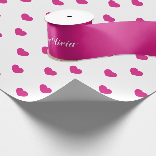 Happy Birthday Hot Pink Hinzufügen Text Satinband