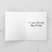 Happy Birthday Hübsch Bird hatched Egg Balloons Karte (Innenseite)