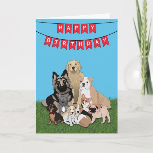 Happy Birthday Hund Card Karte (Vorderseite)