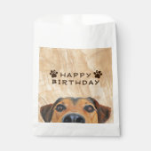 Happy Birthday Hund Face Geschenktütchen (Vorderseite)