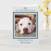 Happy Birthday Hund Mama Funny Niedlich Hund Kackt Karte (Gelbe Blume)