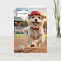Happy Birthday Hund mit Baseballkappe