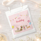 Happy Birthday Hund Party Geschenktütchen (Ausgeschnitten)
