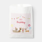 Happy Birthday Hund Party Geschenktütchen (Vorderseite)