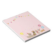 Happy Birthday Hund Party Notizblock (angewinkelt)