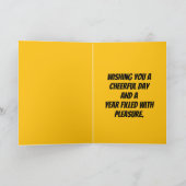 Happy Birthday Hund (Pop-Art) Karte (Innenseite)