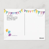 Happy Birthday Hund Postcard Postkarte (Rückseite)