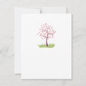 Happy Birthday Hund Welpe Bird Blume Pink Card (Rückseite)