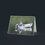 Happy Birthday Husband Angeln am See in Boat Karte<br><div class="desc">Happy Birthday Husband Angeln am See in Boat</div>